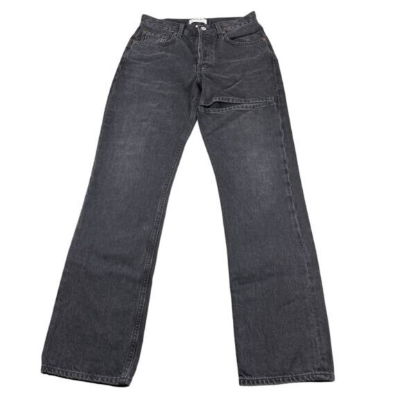 AGOLDE Lana Slice Straight Jean In Descent Size 25 Made In USA - Picture 4 of 9